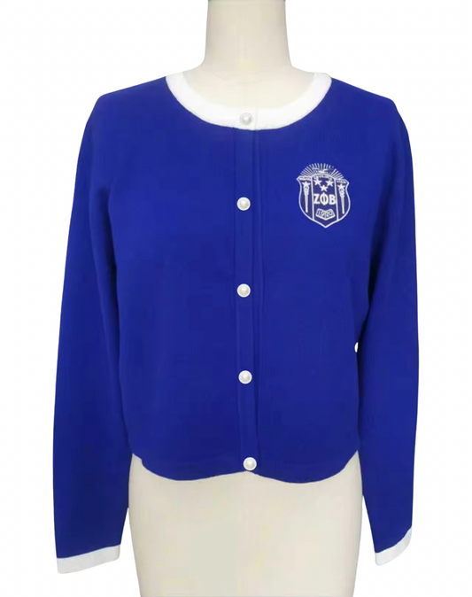 Five Pearls Cropped Cardigan Sweater