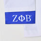 (PRE-ORDER) ZΦΒ White Satin Lined Blazer