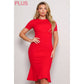 SO CLASSY TRUMPET MIDI DRESS PLUS