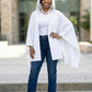 PRE-ORDER: ZΦΒ White Heritage Hooded Shawl