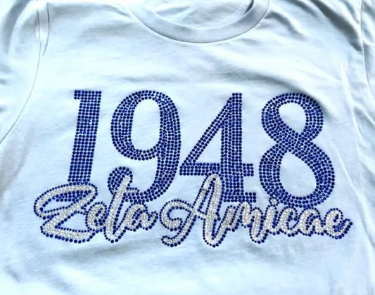 Zeta Amicae 1948 Rhinestone Shirt