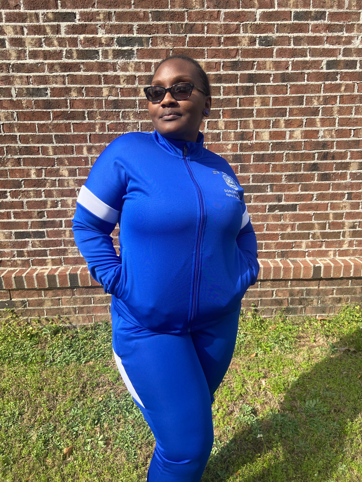 PRE-ORDER Zeta Phi Beta Track Jacket (royal blue-ONLY)