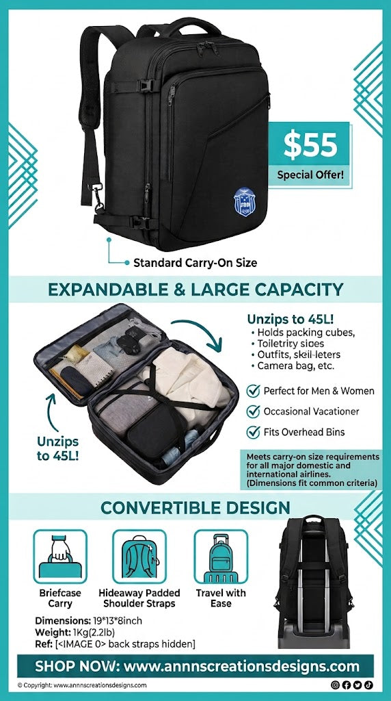 ZΦΒ Travel Backpack