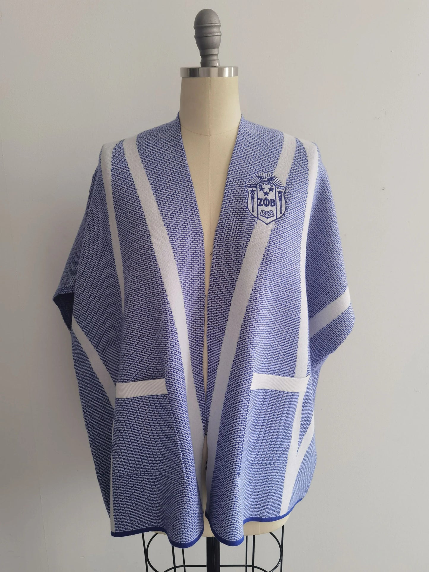 PRE-ORDER ΖΦΒ Signature Stripe Ruana