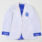 (PRE-ORDER) ZΦΒ White Satin Lined Blazer