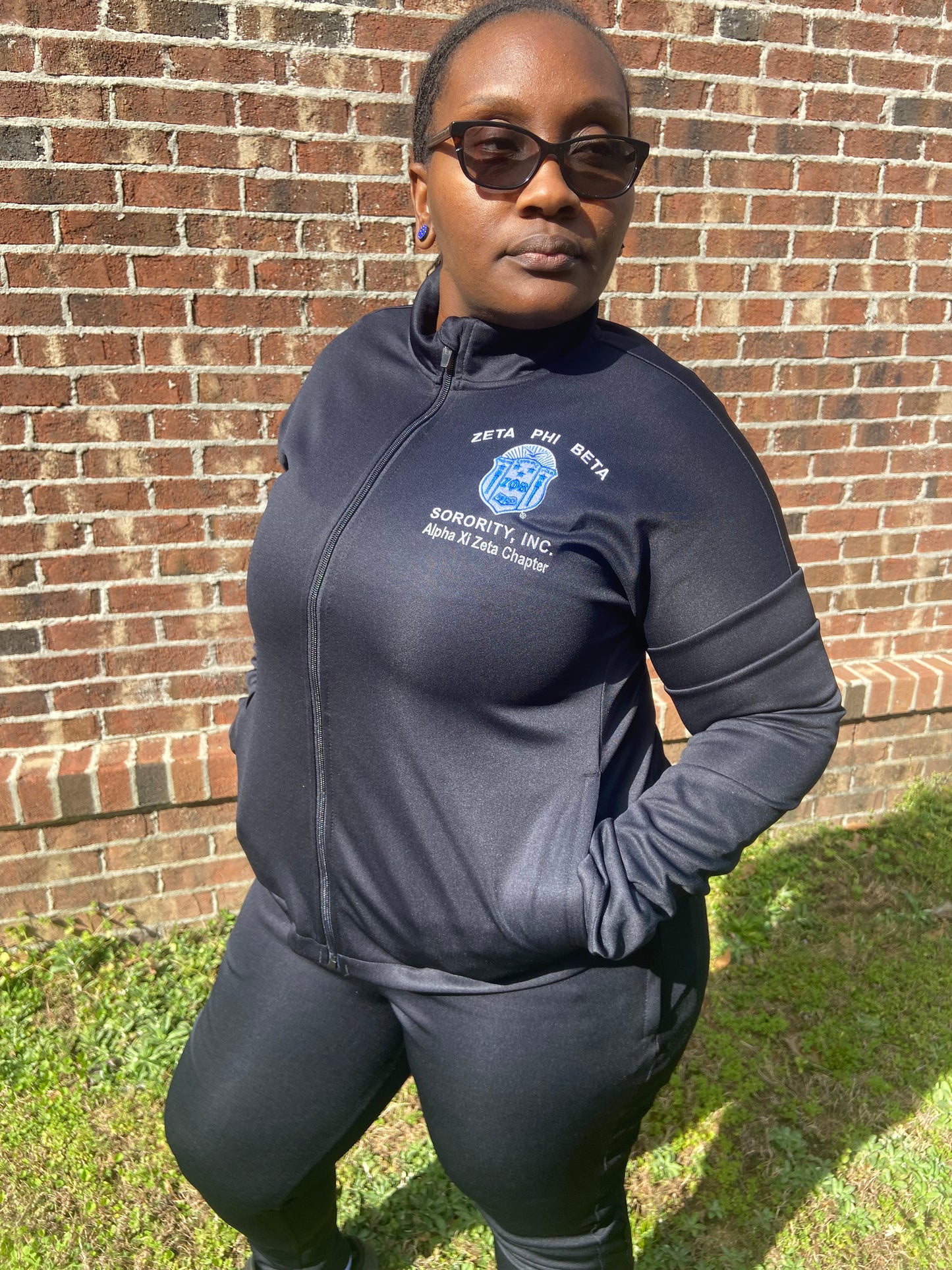 PRE-ORDER Zeta Phi Beta Track Pants (black-ONLY)