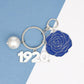 ZΦΒ Sorority Flower 1920 Keychain and Bag Clip