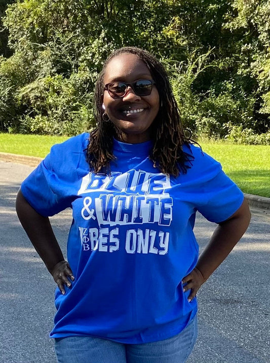 Zeta Phi Beta Blue & White Vibes Shirt