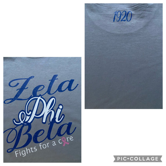 Zeta Phi Beta Breast Cancer Awareness Shirt (unisex)